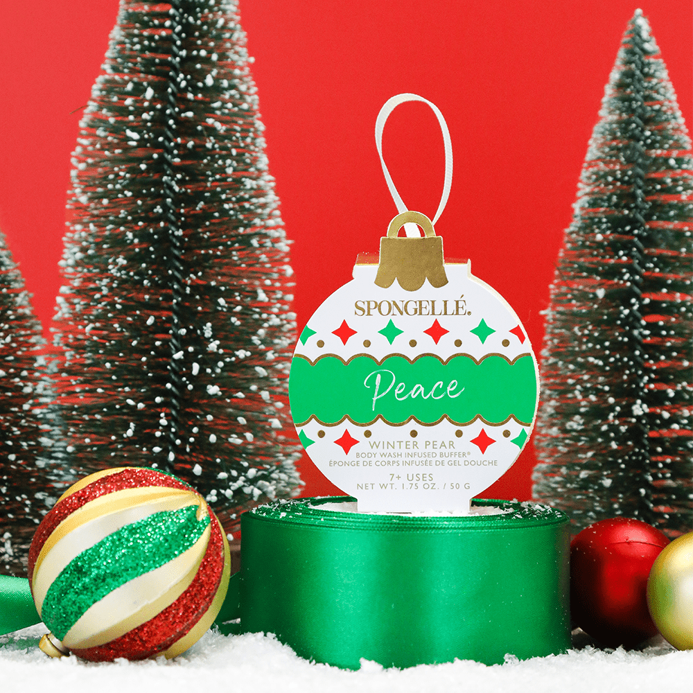 Peace - Winter Pear Holiday Ornament Buffer Christmas Self-Care Spongellé