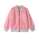 Pearl Mermaid Sequins Bomber Jacket Girls Outerwear Hatley