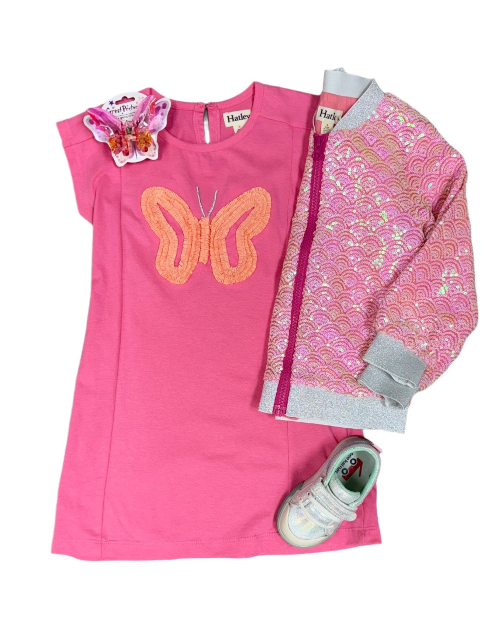 Pearl Mermaid Sequins Bomber Jacket Girls Outerwear Hatley