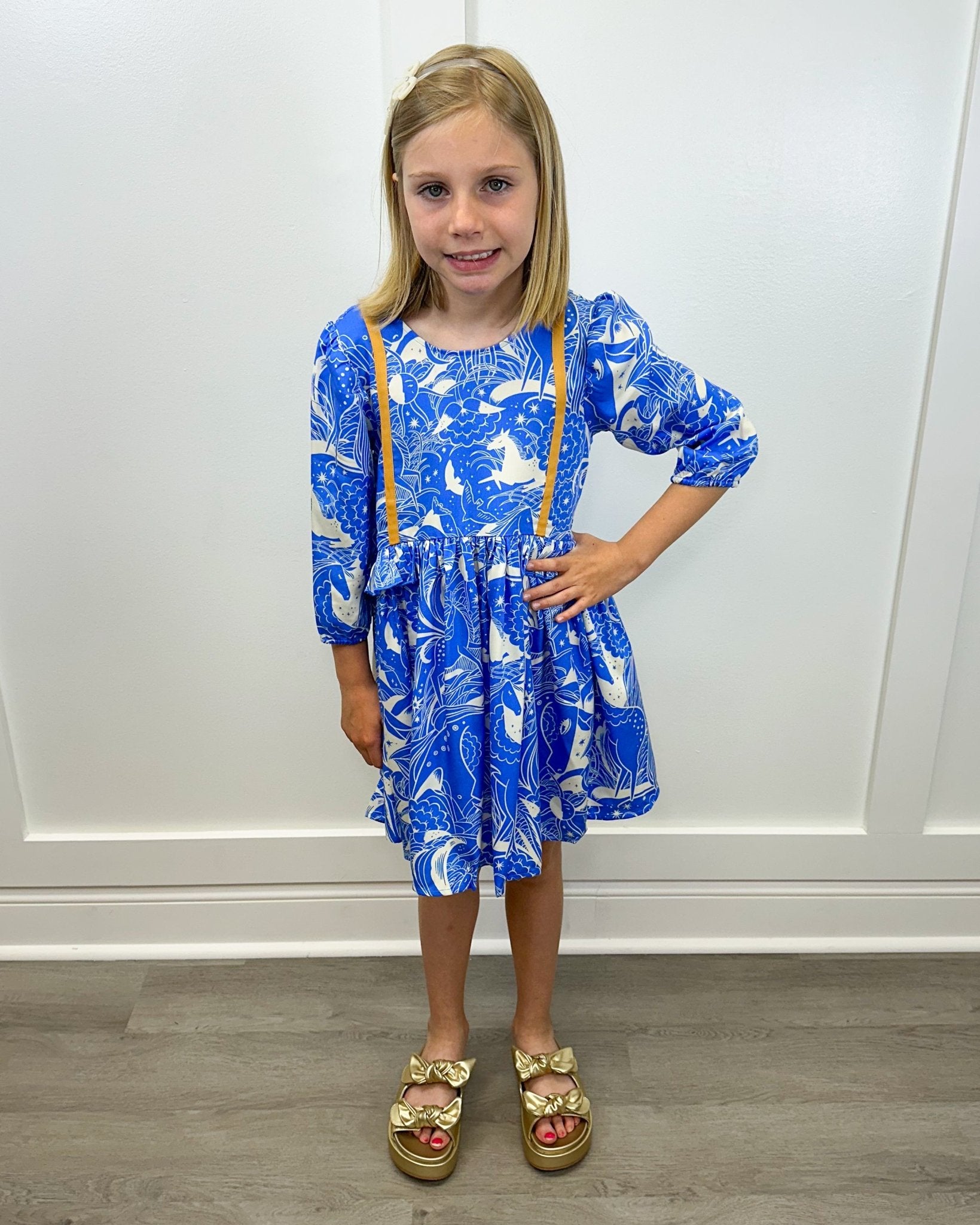 Pegasus Paisley Dress - Pegasus Paisley Girls Play Dresses Finding Foxtale