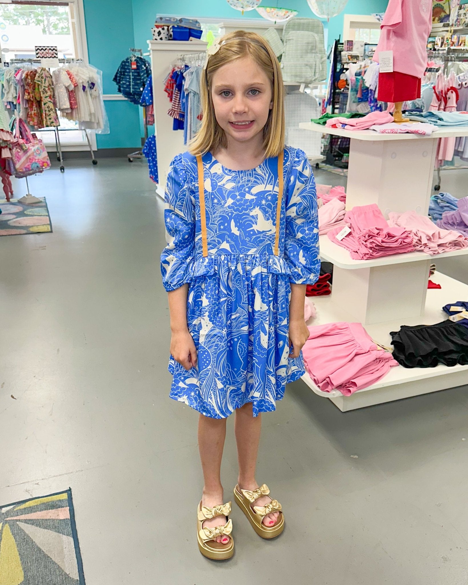 Pegasus Paisley Dress - Pegasus Paisley Girls Play Dresses Finding Foxtale