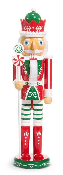 Peppermint Nutcracker Seasonal Raz Imports