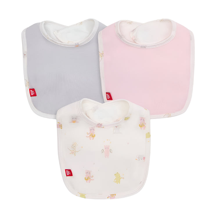 Pink Baby Beats Modal Bib 3-Pack Baby Accessories Magnetic Me