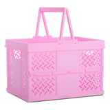 Pink Foldable Storage Crate Small Kids Misc Accessories IScream