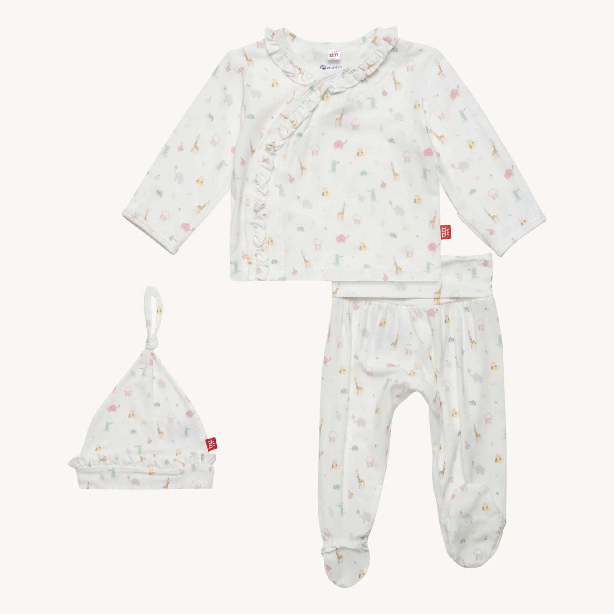 Pink Little Bitty Pretty One Kimono Set Baby Sleepwear Magnetic Me