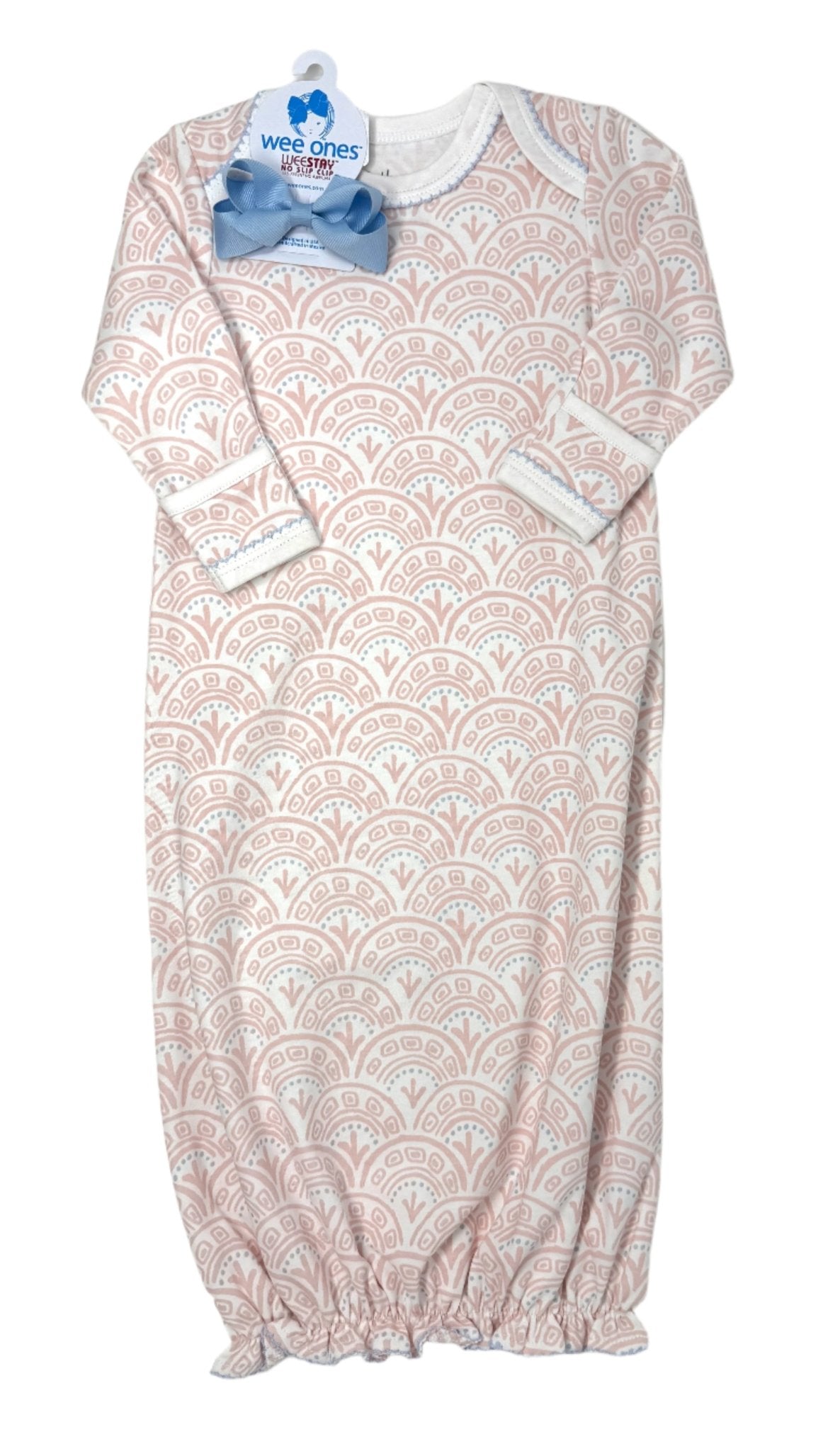 Pink Scallop Gown Baby Sleepwear Heyward House