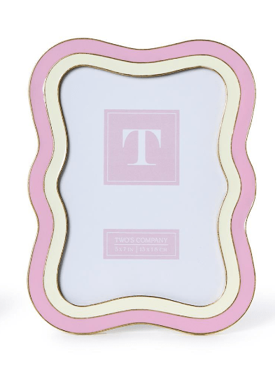 Pink Waves 5x7 Frame Home Decor Two's Company