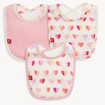 Pink XOXO Modal Bib 3-Pack Baby Accessories Magnetic Me