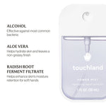 Power Mist Hydrating Hand Sanitizer - Beach Coco Self-Care Touchland