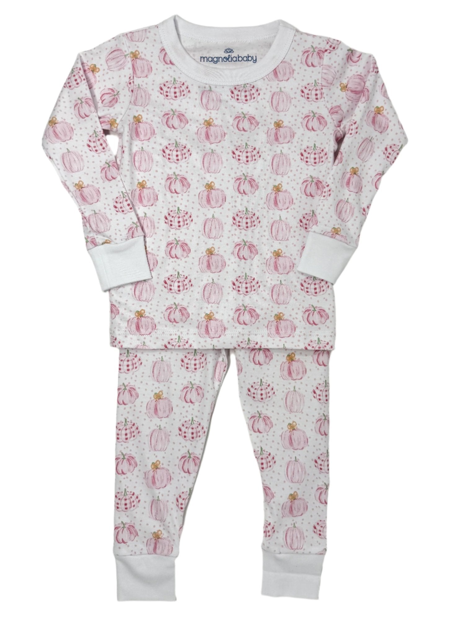 Precious Pumpkins L/S Pajamas - Pink Kids Pajamas Magnolia Baby