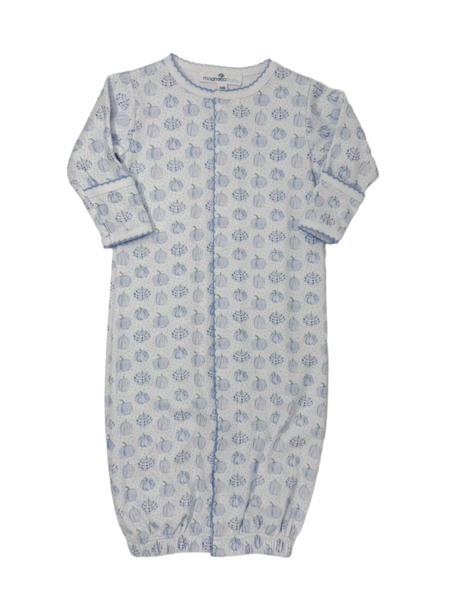 Precious Pumpkins Printed Converter - Lt. Blue Baby Sleepwear Magnolia Baby