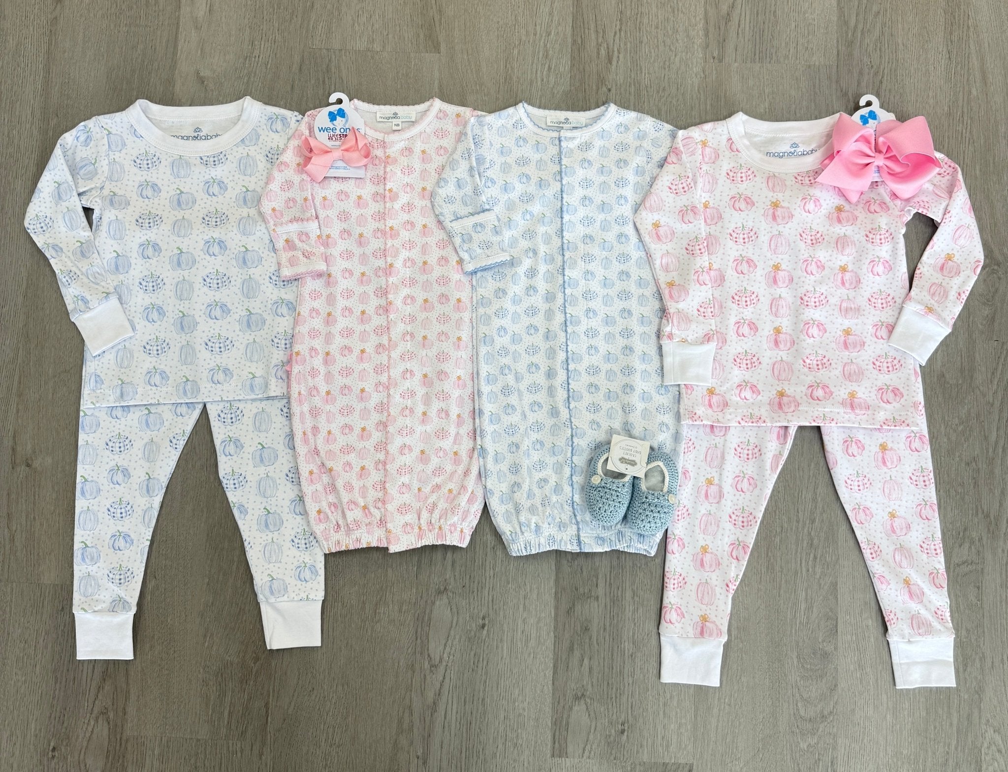 Precious Pumpkins L/S Pajamas - Pink Kids Pajamas Magnolia Baby