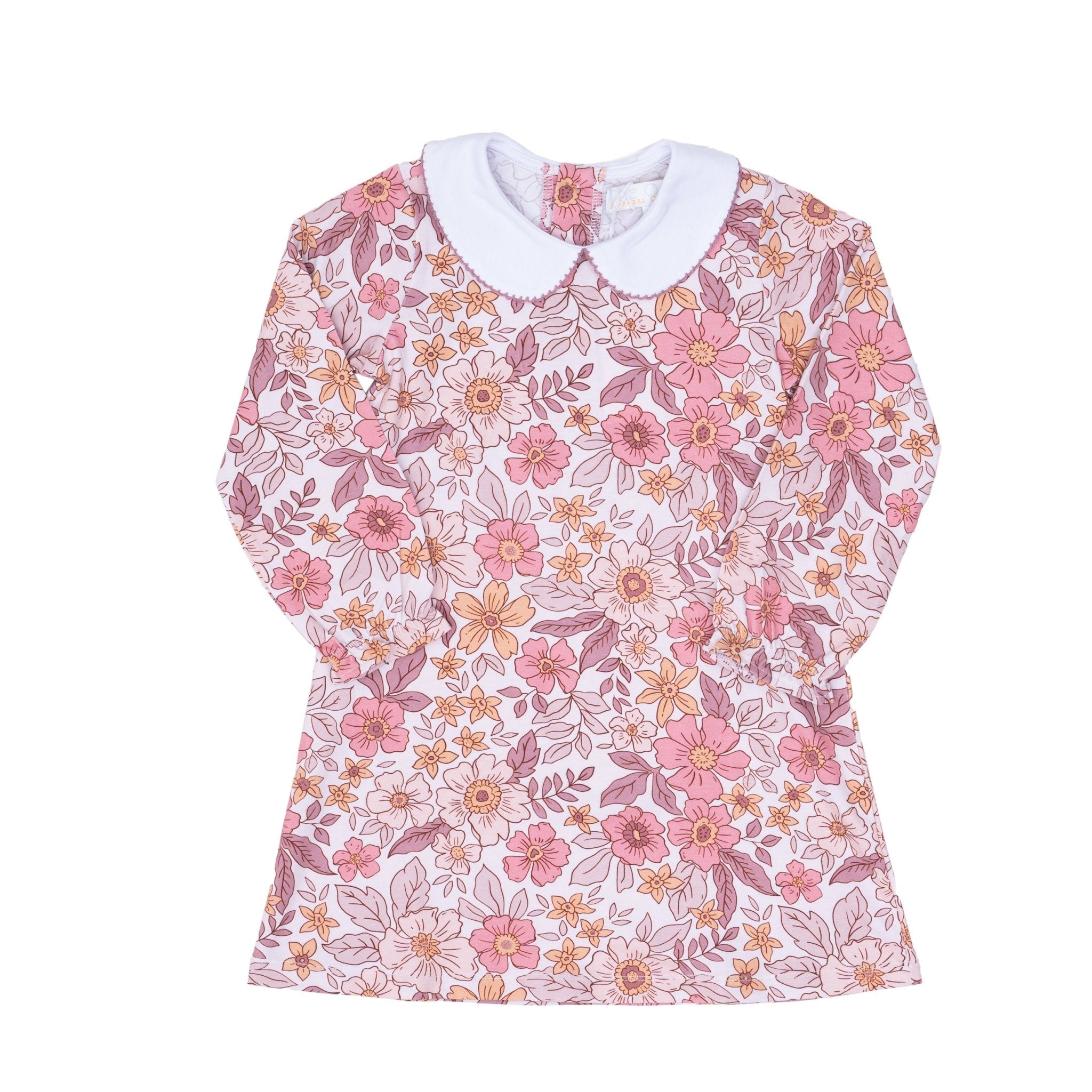 Presley Kait Dress - Blush Florals Girls Play Dresses The Oaks Apparel Company