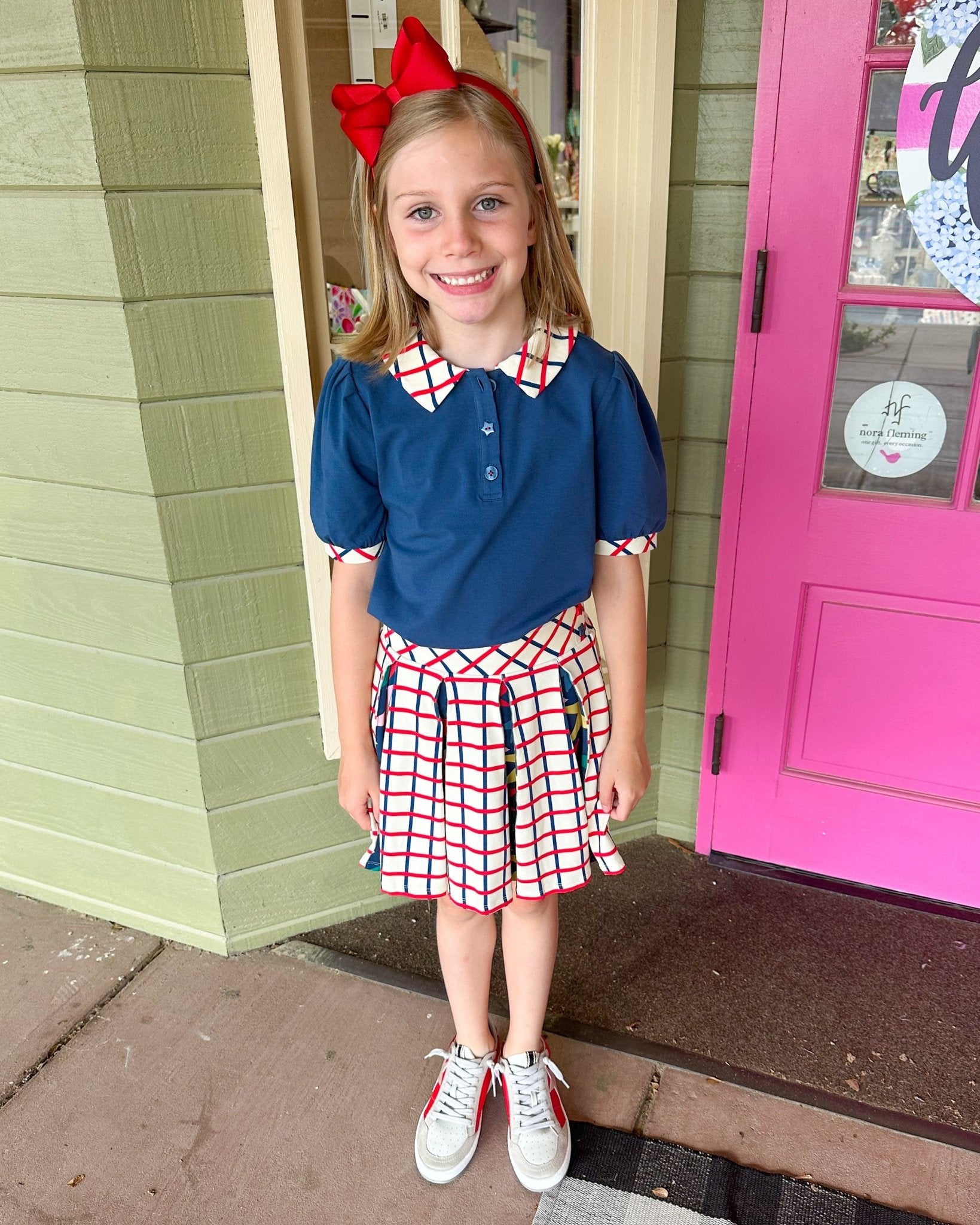 Proper Skort - School Grid Girls Skirts + Bloomers Finding Foxtale