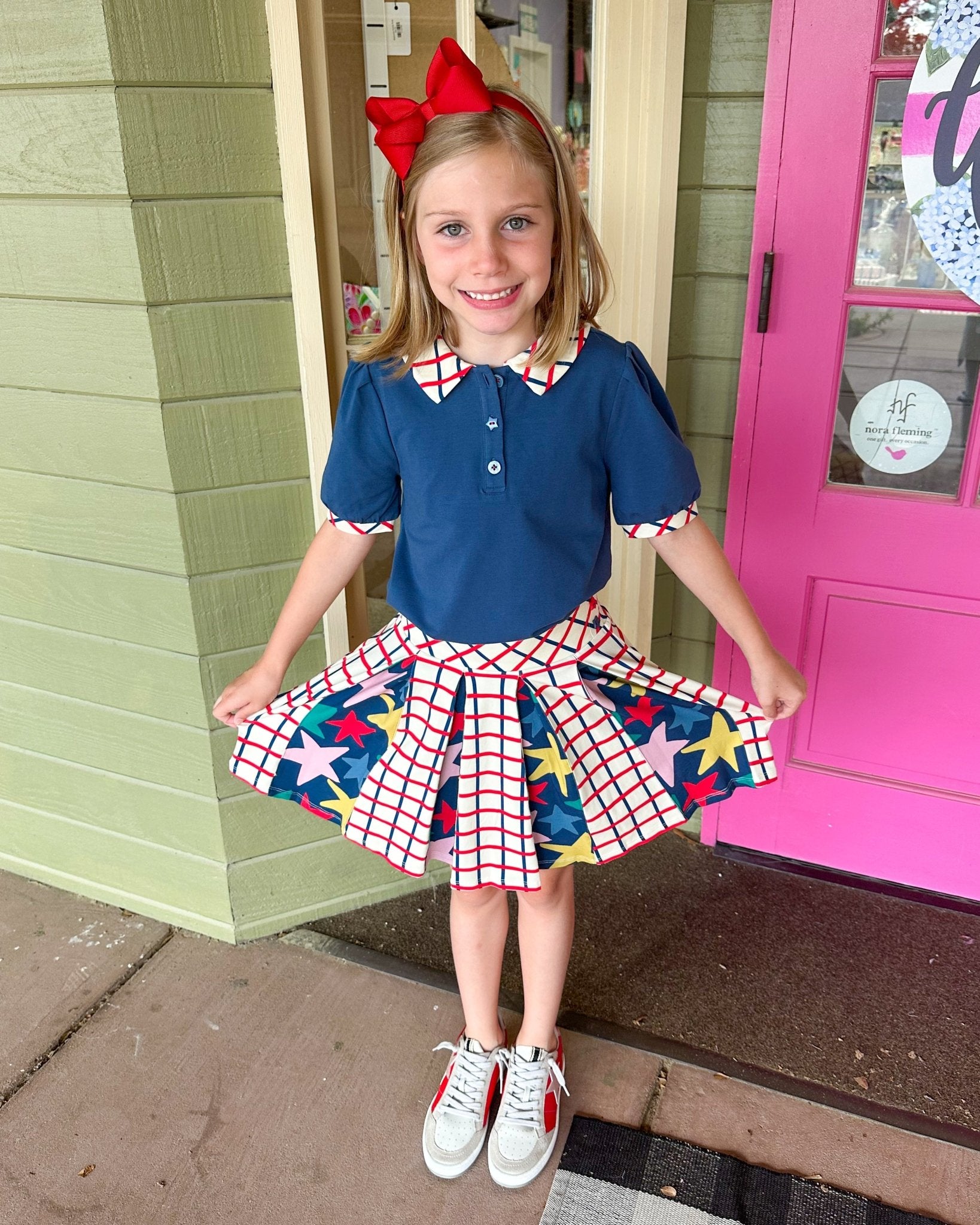 Proper Skort - School Grid Girls Skirts + Bloomers Finding Foxtale