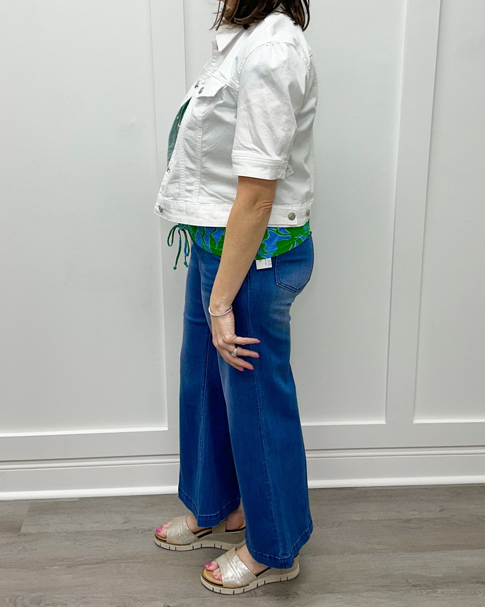 Brooke Hugging Palazzo Marine Jeans - Calypso Blue Jeans Tribal