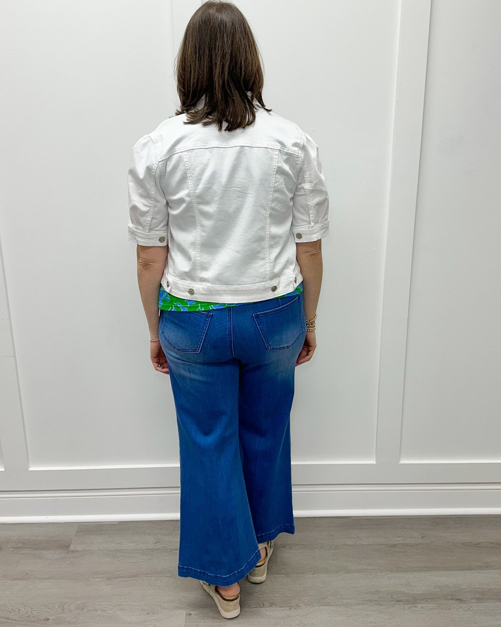 Brooke Hugging Palazzo Marine Jeans - Calypso Blue Jeans Tribal