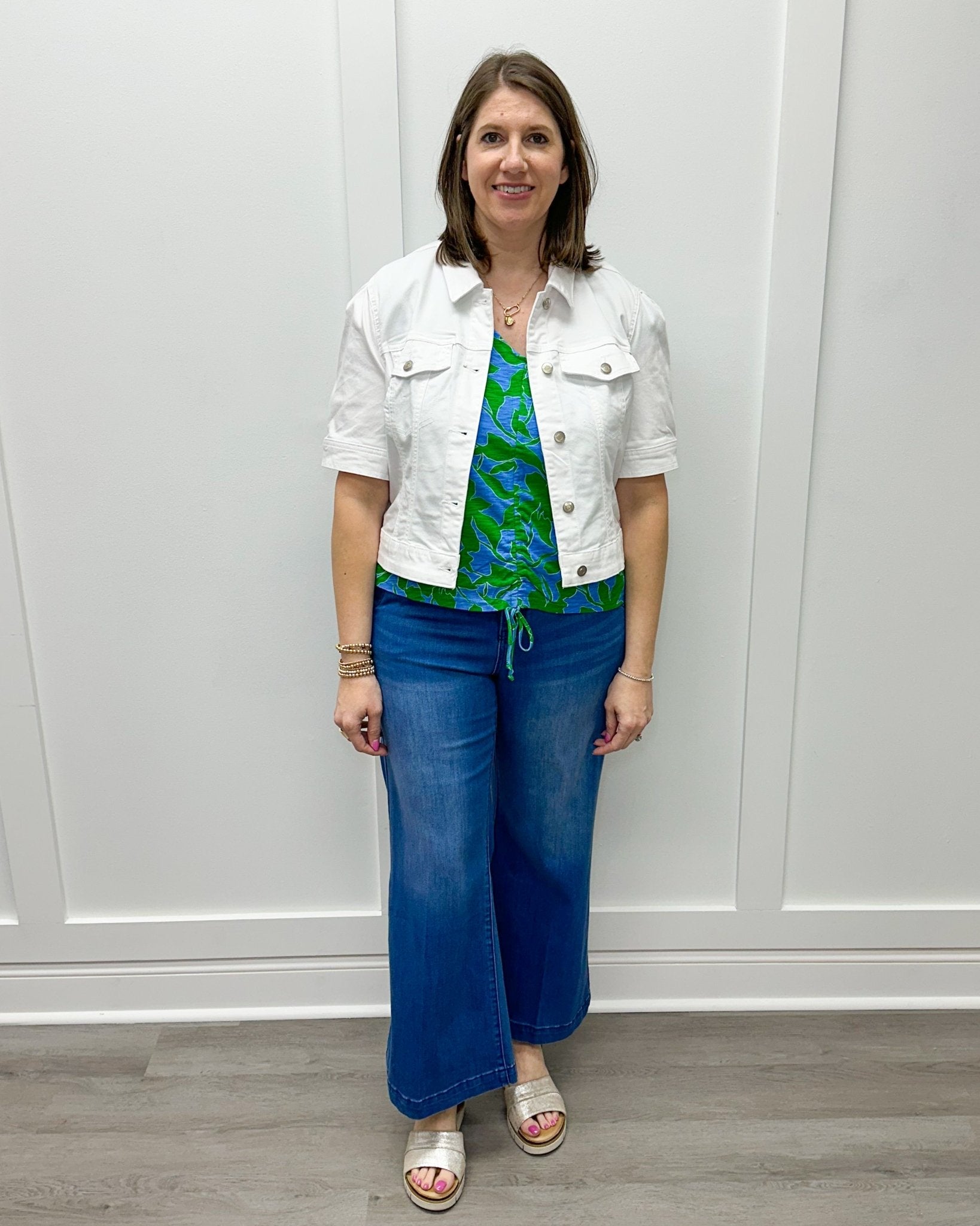 Brooke Hugging Palazzo Marine Jeans - Calypso Blue Jeans Tribal