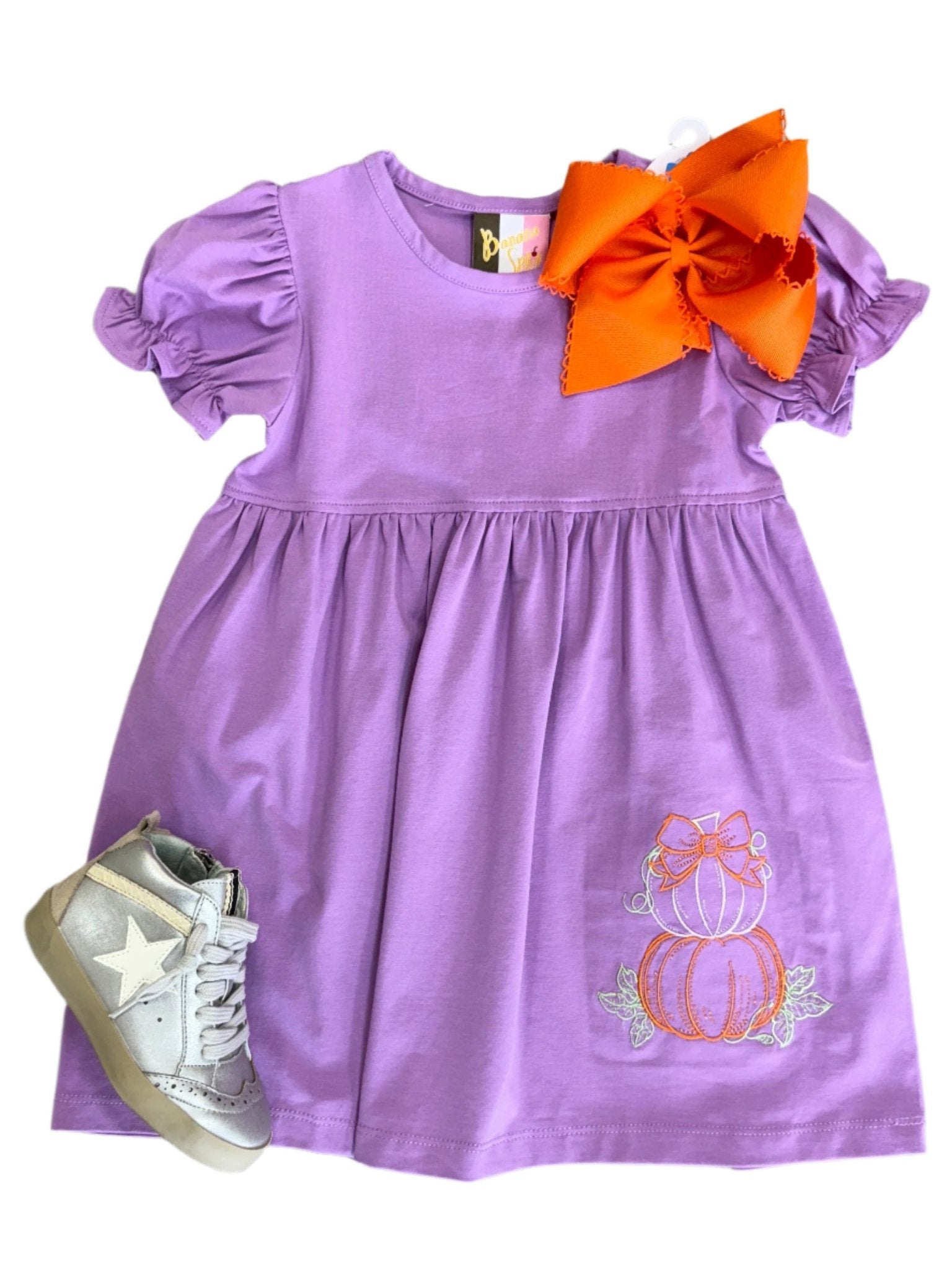 Pumpkin S/S Dress Girls Play Dresses Banana Split