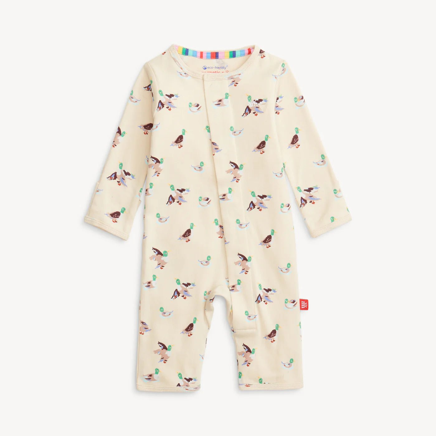 Quack Me Up Organic Cotton Coverall Baby Sleepwear Magnetic Me