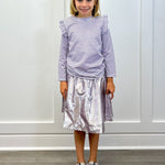 Sadie Top - Sugarplum Stripe Girls Tops + Tees Bisby