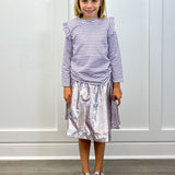 Sadie Top - Sugarplum Stripe Girls Tops + Tees Bisby