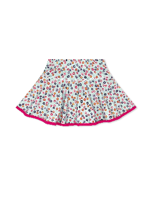 Quinn Skort - Bashful Blooms/Power Pink Girls Skirts + Bloomers Set Athleisure