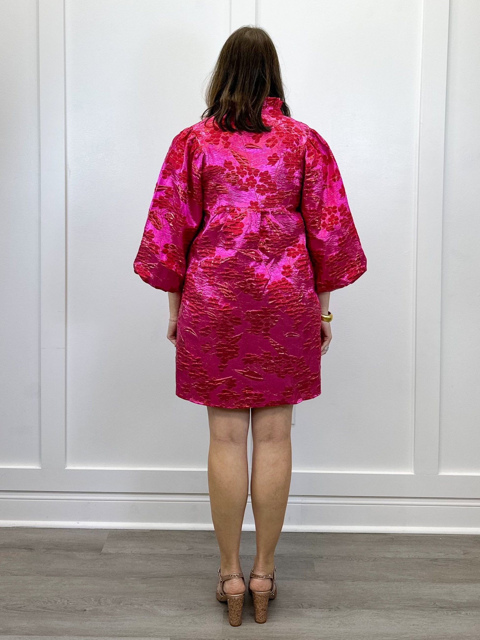 Radiant Rose Brocade Mini - Sugar Babies Children's Boutique/Meg's Shoppe