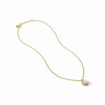 Rainbow Delicate Necklace - Iridescent Clear Crystal Necklaces Julie Vos