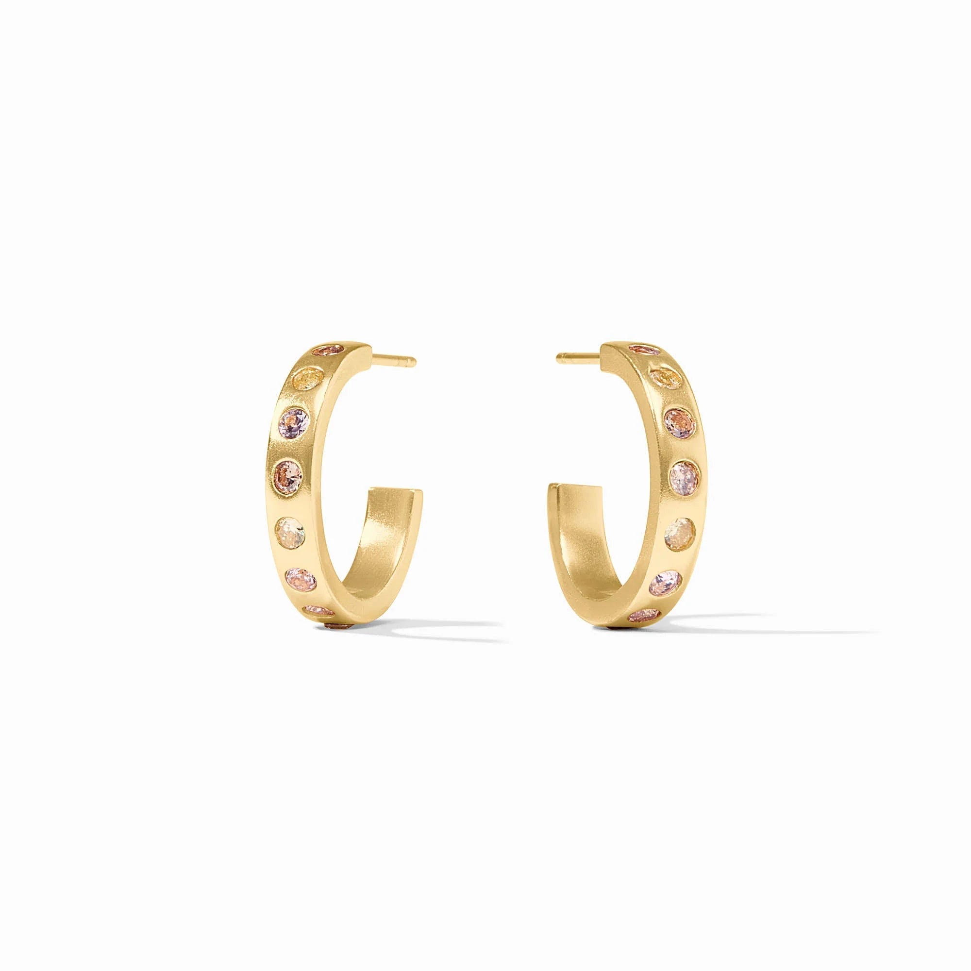 Rainbow Hoop - Champagne Radiance - Small Earrings Julie Vos