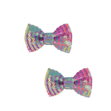 Rainbow Sequin Bows Kids Hair Accessories Great Pretenders
