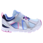 Rainbow - Silver/Sky Girls Shoes Tsukihoshi