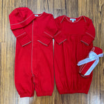 Red and White Essentials Hat Baby Sleepwear Magnolia Baby