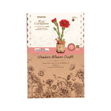 Red Carnation Wooden Puzzle Paper Goods Robotime