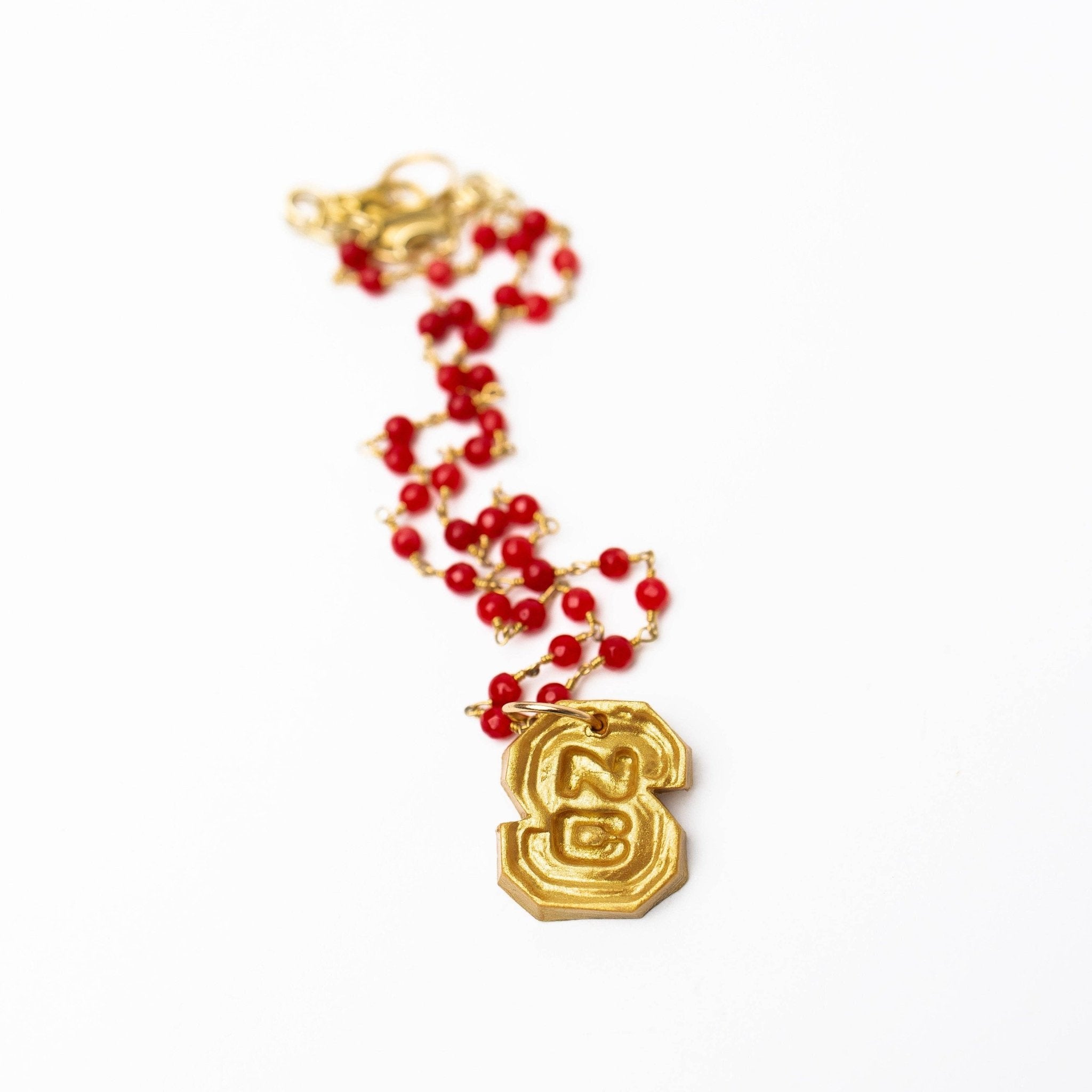 Red Jade Chain with NC - Sugar Babies Children's Boutique/Meg's Shoppe