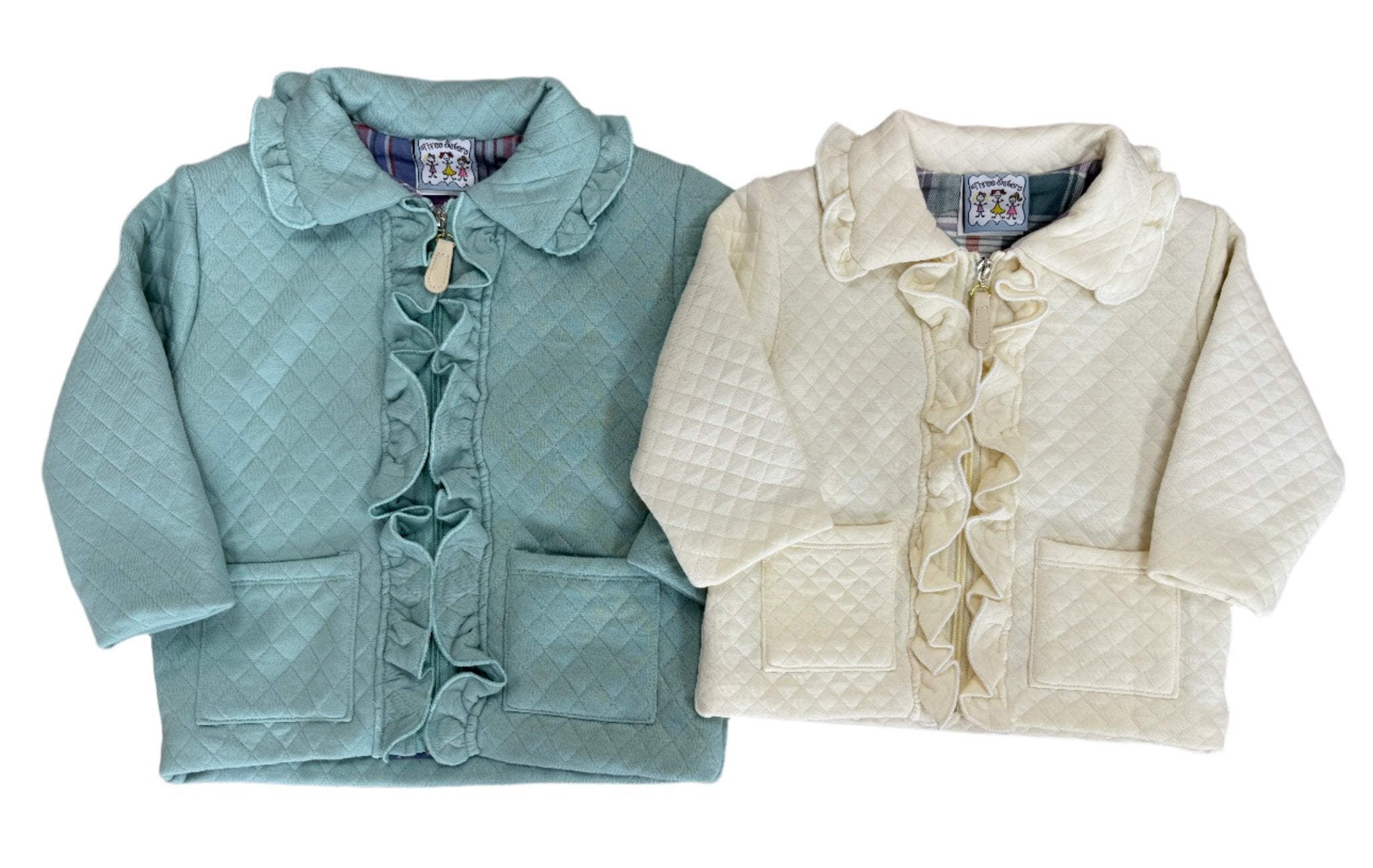 Reese Girls Jacket - Green Girls Outerwear Three Sisters