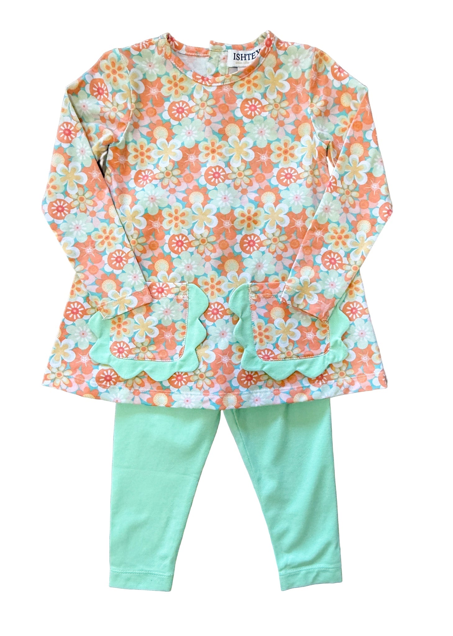 Retro Daisy Leggings Set Girls Sets Ishtex