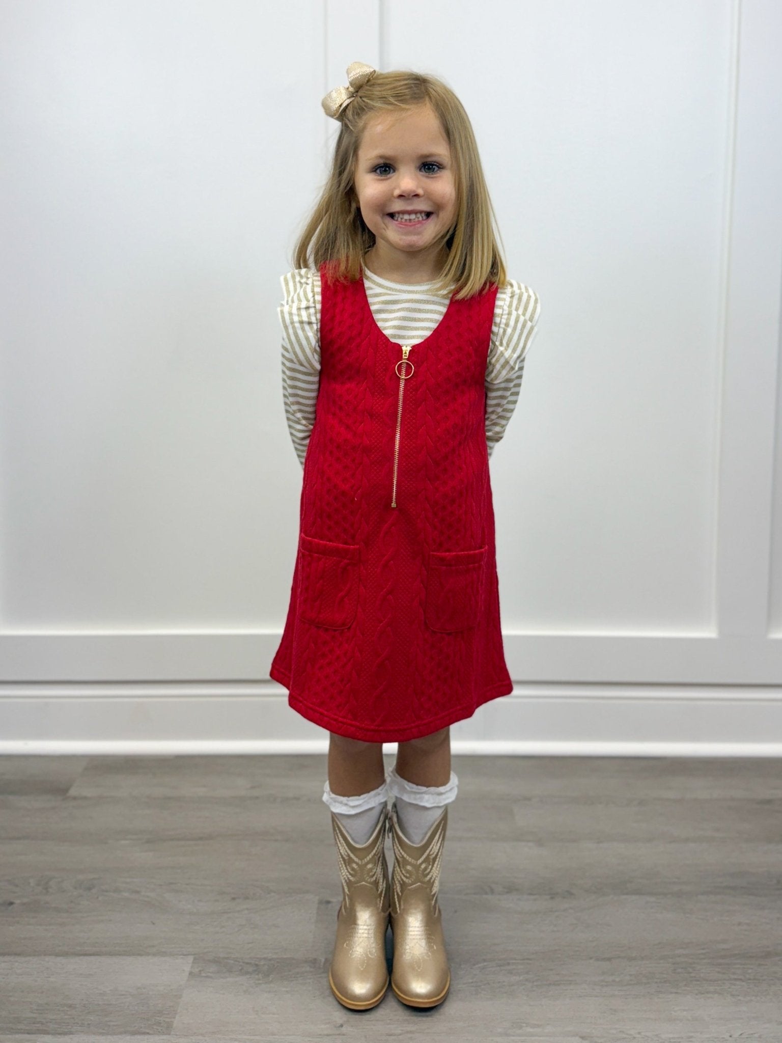 Retro Jumper - Cherry Girls Play Dresses Bisby