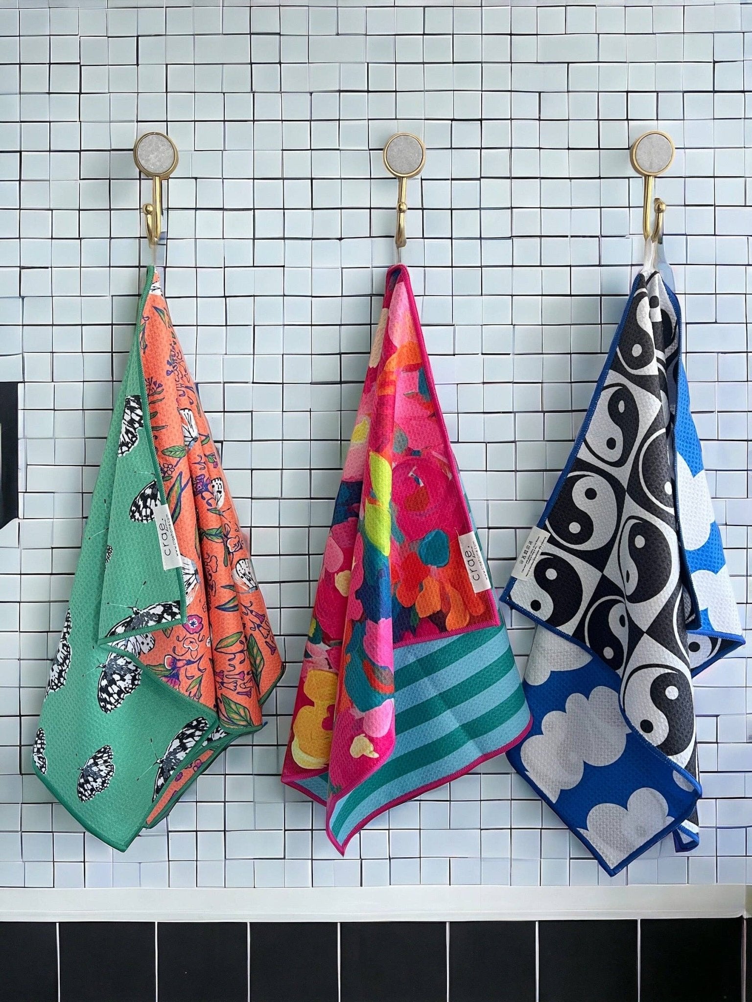 Reversible Hand Towel - Etching Textiles Crae.Home