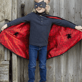 Reversible Spider/Bat Cape & Mask size 4-6 Toys Great Pretenders