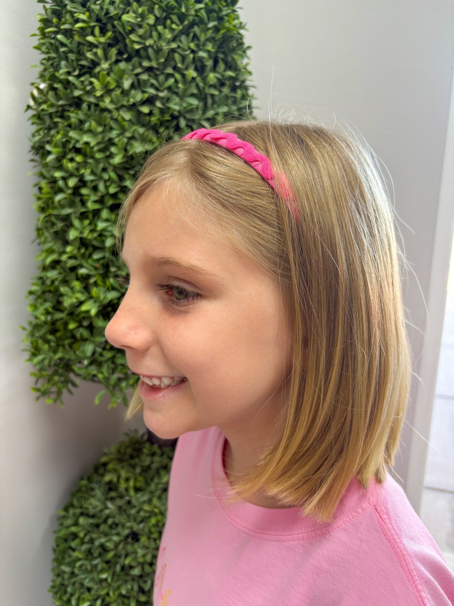 Ric Rac Lined Headband - Hot Pink Kids Hair Accessories Wee Ones
