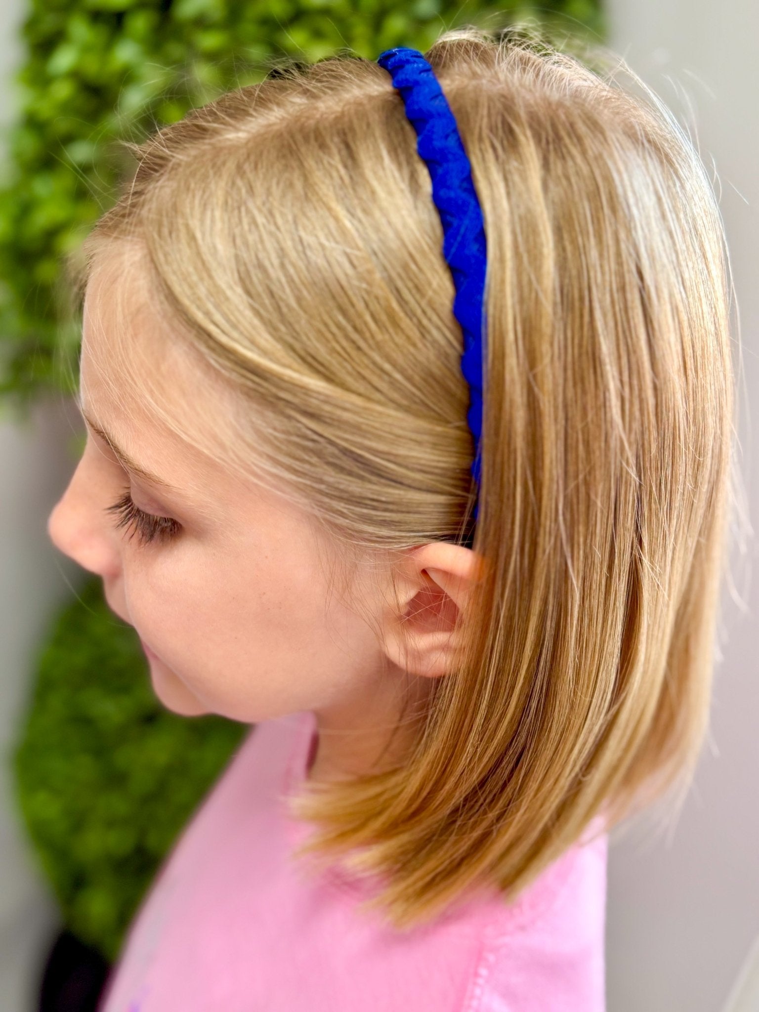 Ric Rac Lined Headband - Lt. Navy Kids Hair Accessories Wee Ones