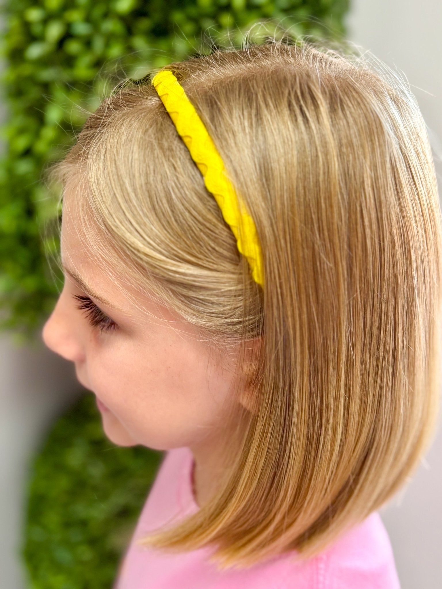 Ric Rac Lined Headband - Yellow Kids Hair Accessories Wee Ones