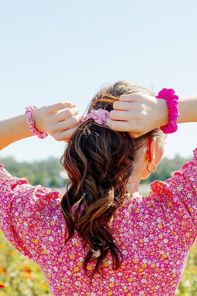Rose All Day - Silk Scrunchie Small Hair Accessories Teleties
