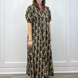Rosie Dress - Berrywood Scroll Long Dresses Livro