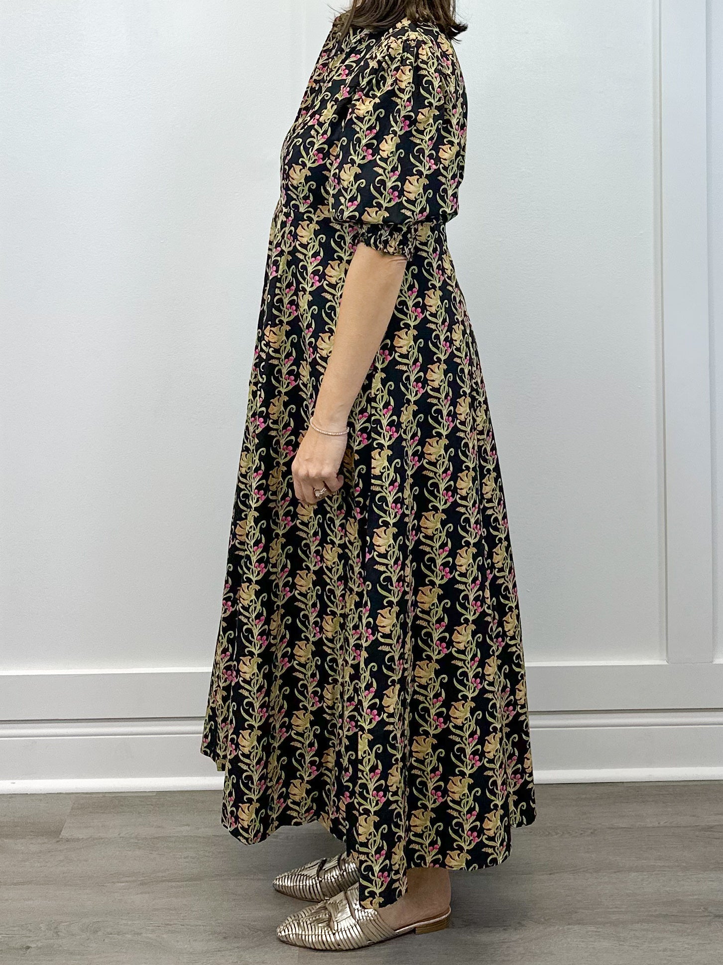 Rosie Dress - Berrywood Scroll Long Dresses Livro