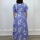 Rosie Dress - Steel Paisley Long Dresses Livro