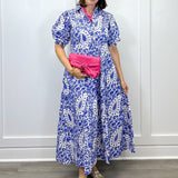 Rosie Dress - Steel Paisley Long Dresses Livro