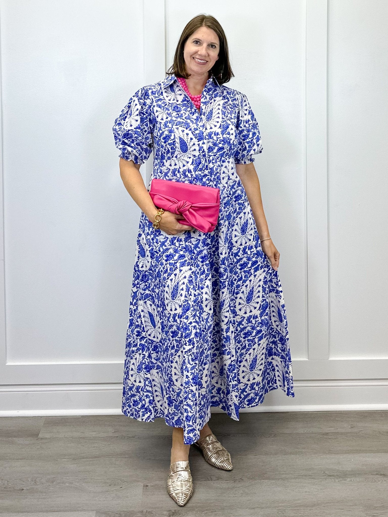Rosie Dress - Steel Paisley Long Dresses Livro