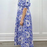 Rosie Dress - Steel Paisley Long Dresses Livro